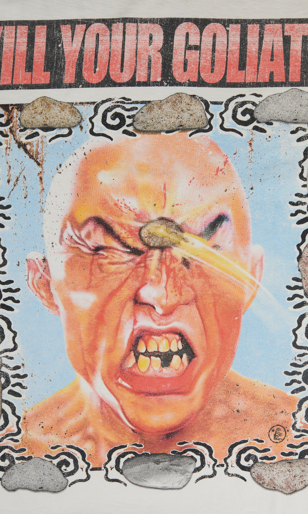 HELLSTAR KILL YOUR GOLIATH T-SHIRT WHITE