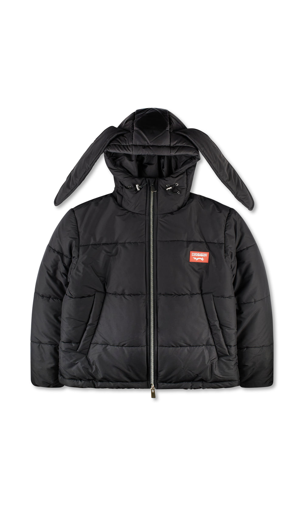 CHARLES JEFFREY LOVERBOY BUNNY PUFFER  JACKET BLACK