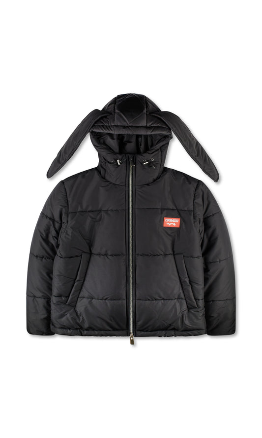 CHARLES JEFFREY LOVERBOY BUNNY PUFFER  JACKET BLACK