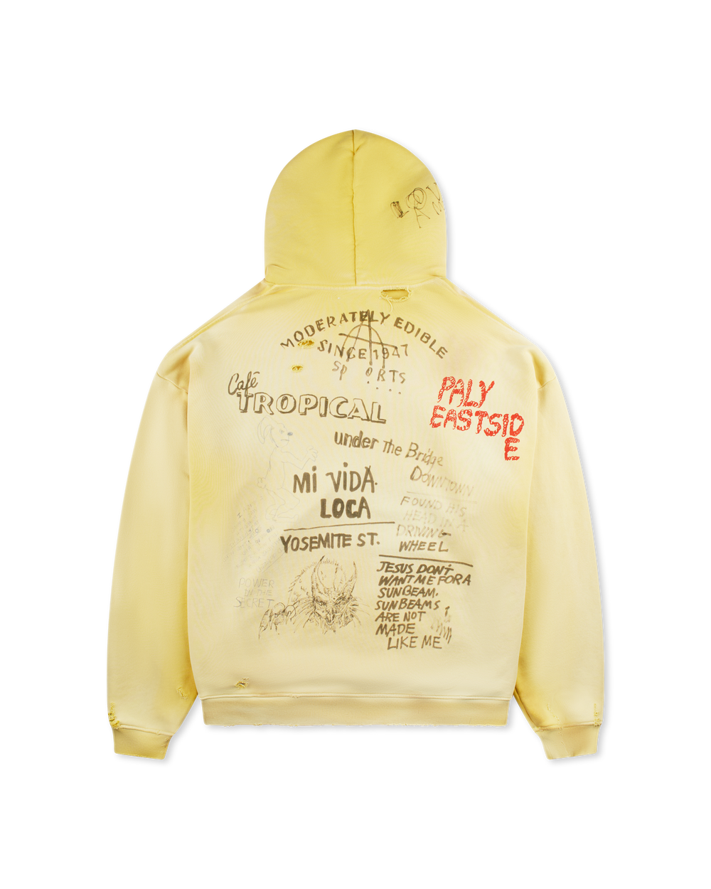 PALY EPDS HOODED SWEATSHIRT YELLOW