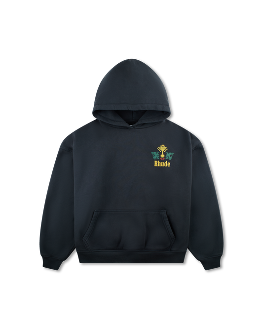 RHUDE TOBACCO HOODIE VTG BLACK