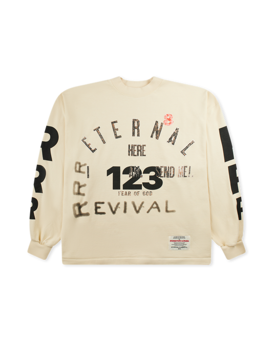 RIVINGTON ROI REBIS REVIVAL LS TEE - CREAM