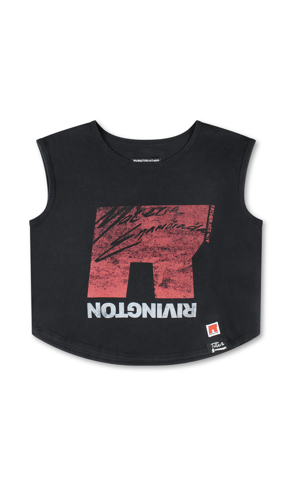 RIVINGTON ROI REBIS R'CHON MUSCLE TEE JET BLACK