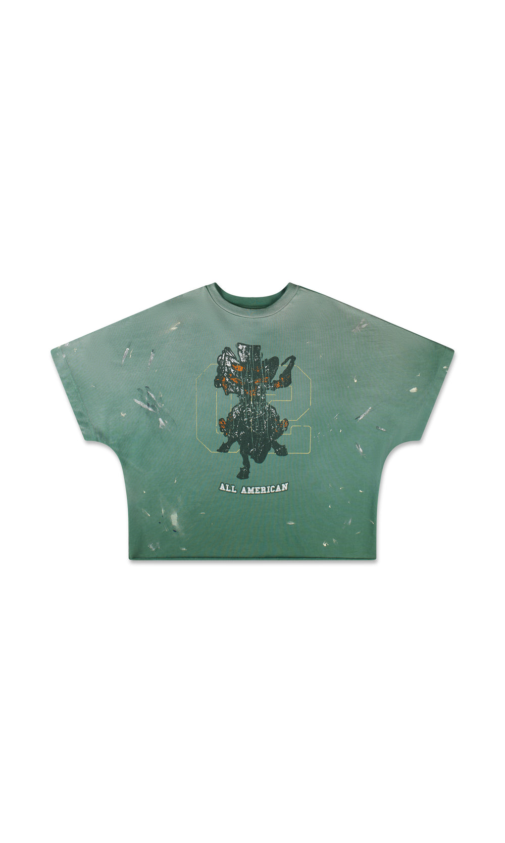 SECNDSLF ALL AMERICAN VINTAGE TEE GREEN
