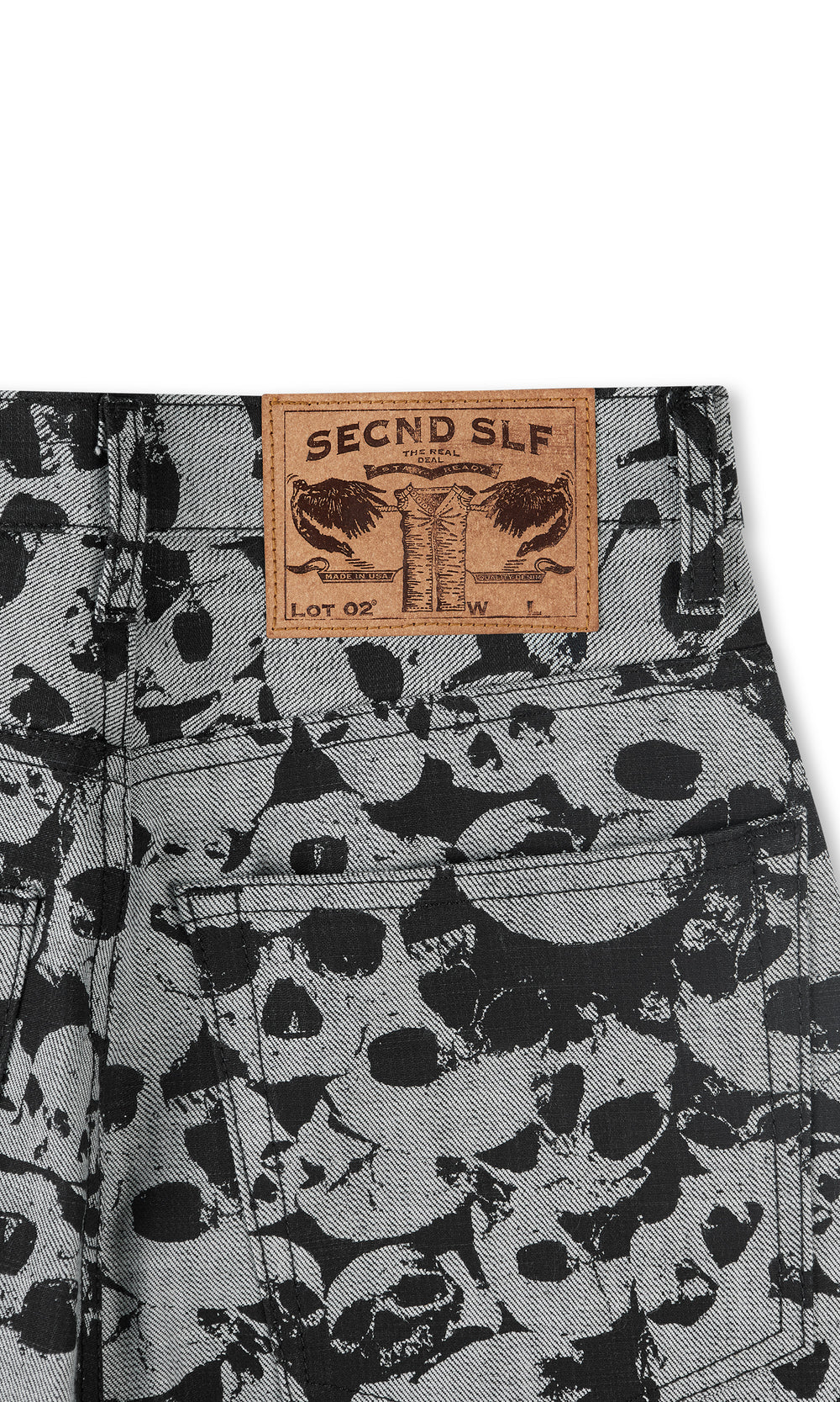 SECNDSLF ANTAEUS DENIM PANT BLACK/WHITE