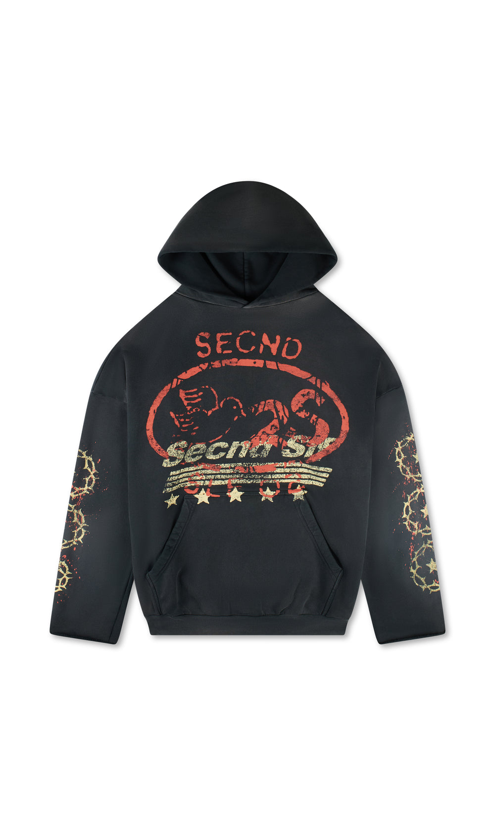 SECNDSLF ORNIS HOODIE BLACK