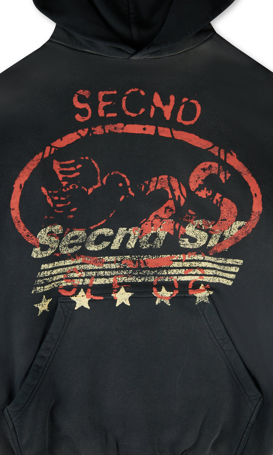 SECNDSLF ORNIS HOODIE BLACK