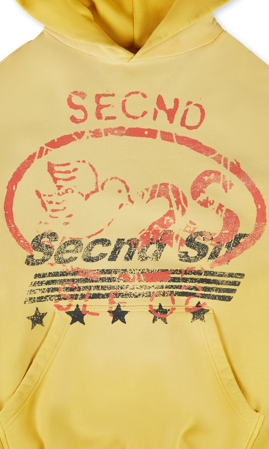 SECNDSLF ORNIS HOODIE YELLOW