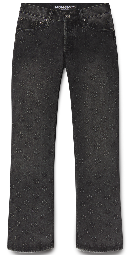 (COMPLEXCON) LOSTSHDWS Embossed Logo Denim Pant (BLACK)