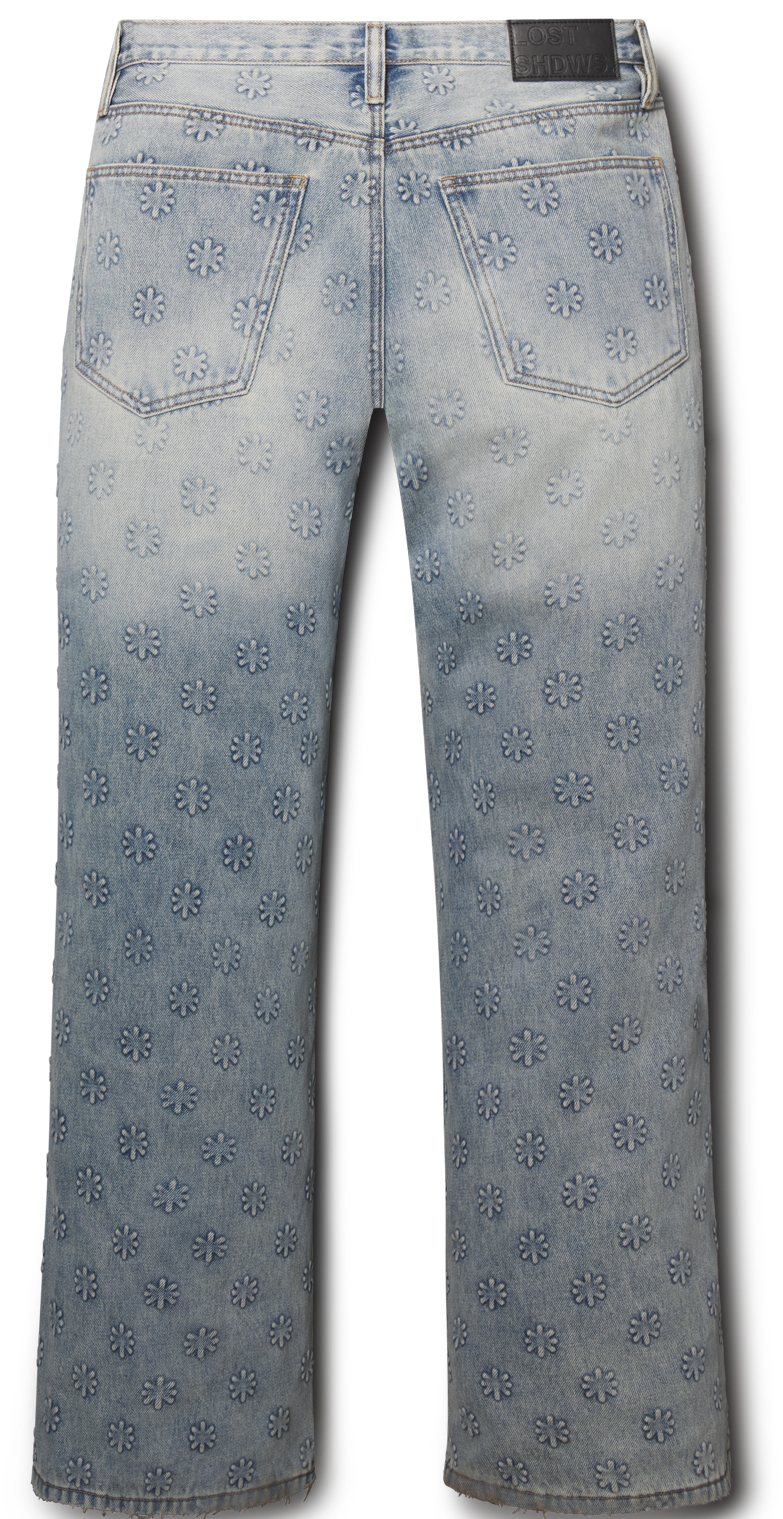 (COMPLEXCON) LOSTSHDWS Embossed Logo Denim Pant (BLUE)