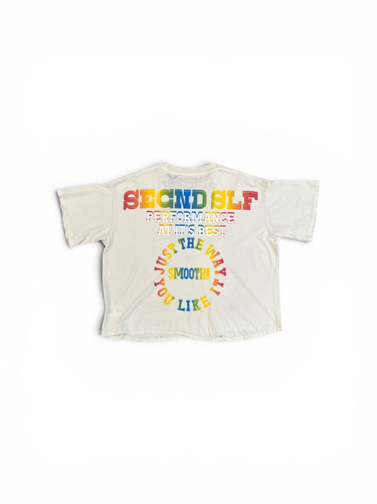SECNDSLF HOLLYWOOD BOWL TORQUE TEE WHITE
