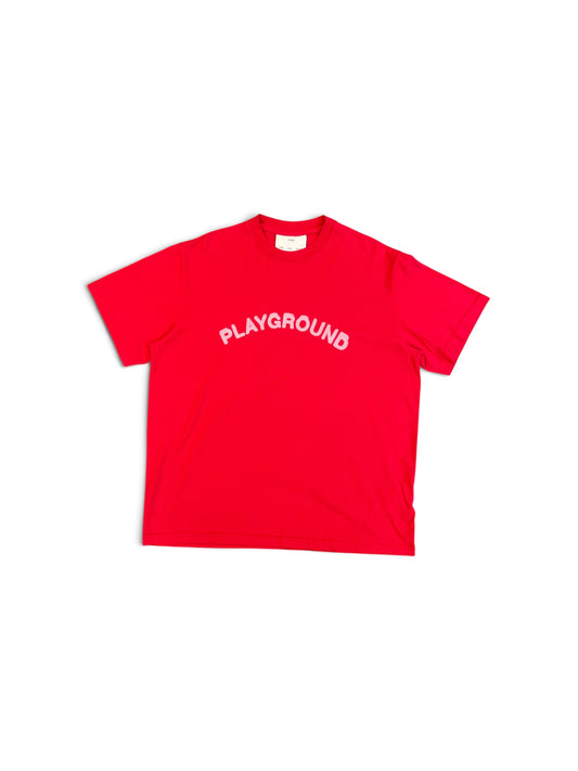 SONG FOR THE MUTE ''PLAYGROUND'' STANDARD TEE OVERDYE RED