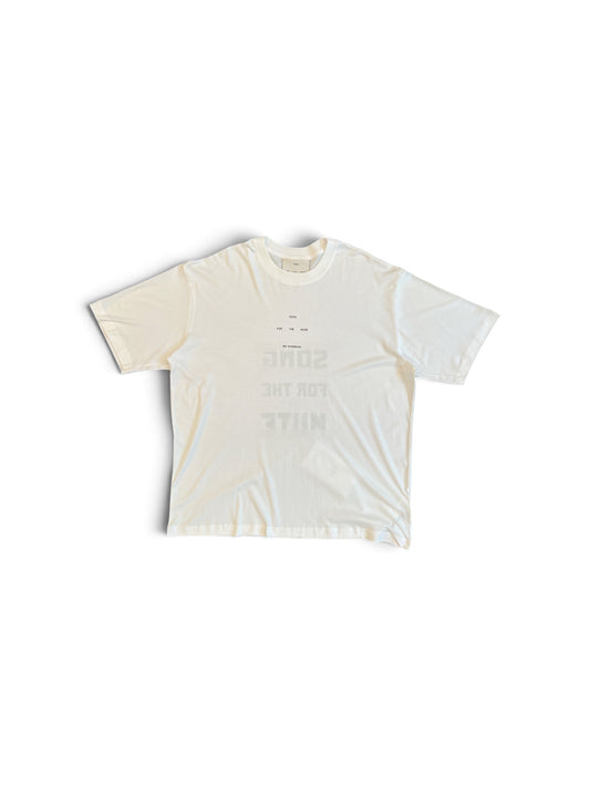 SONG FOR THE MUTE ''LOGO'' OVERSIZED TEE WHITE