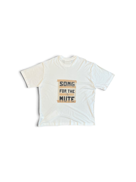 SONG FOR THE MUTE ''LOGO'' OVERSIZED TEE WHITE