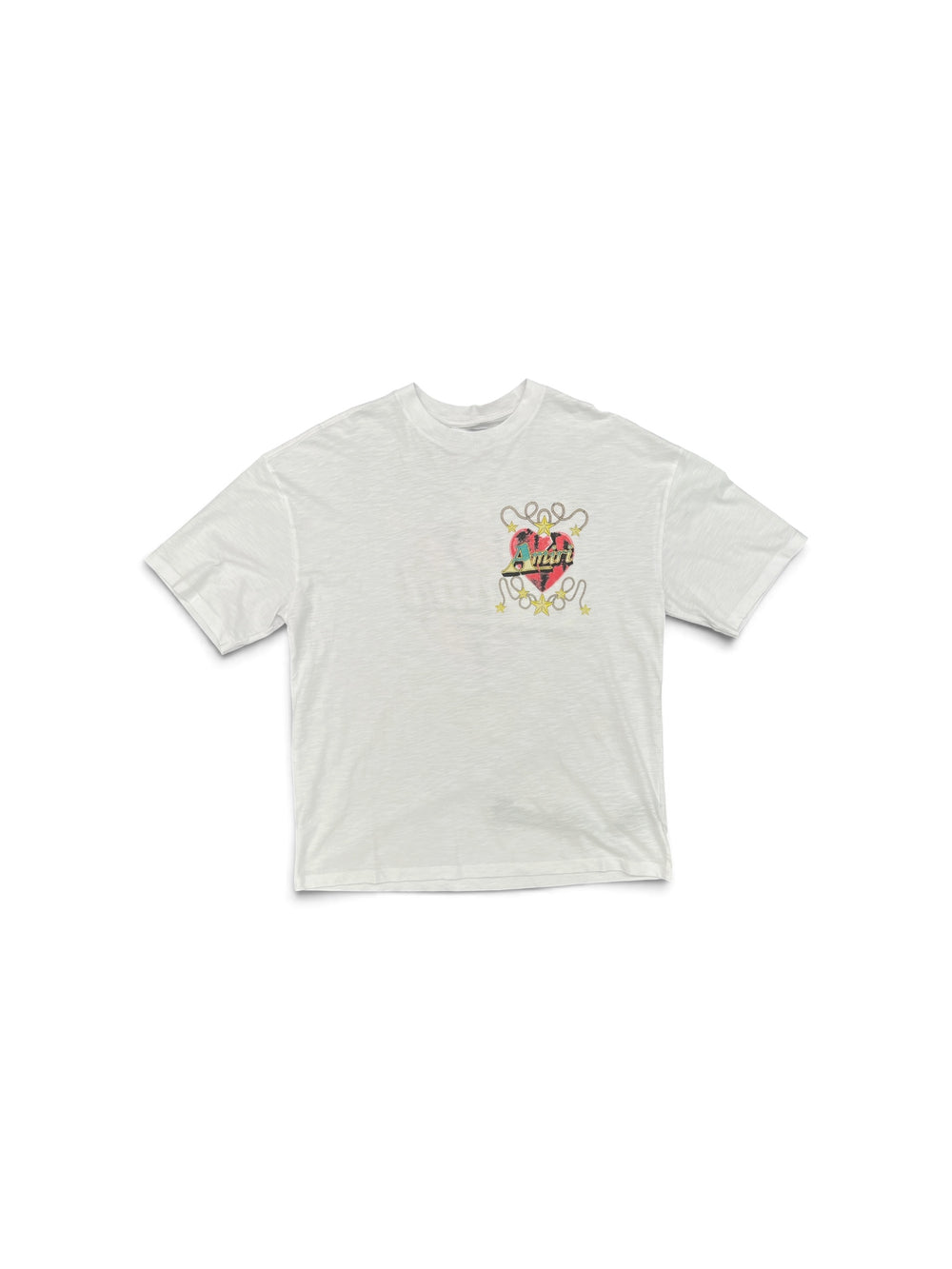 AMIRI AMIRI HEART OS TEE WHITE