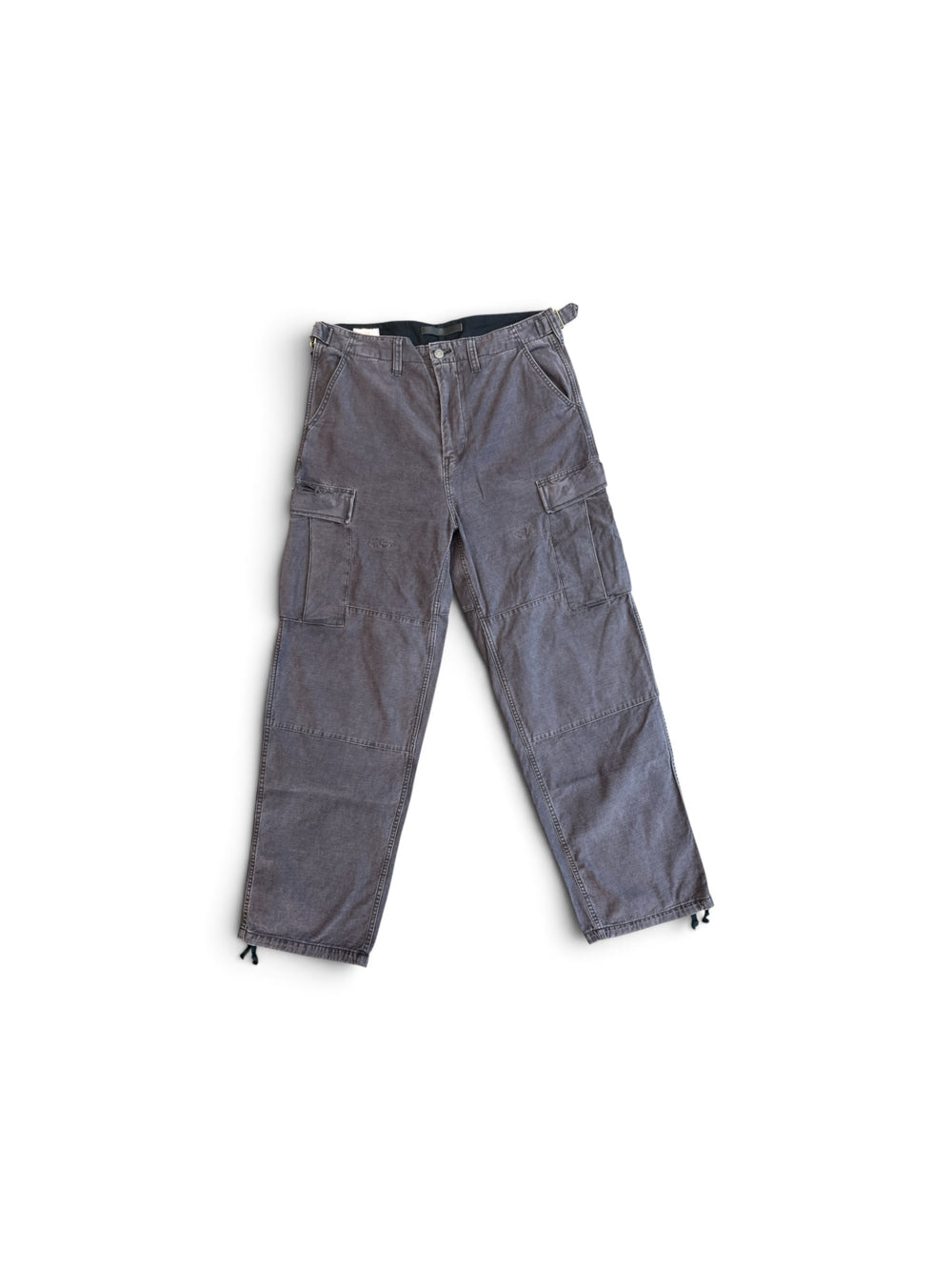 MASTER CRAFT UNION CARGO TROUSER MIDORI GOLD LEAF REPAIR BLACK