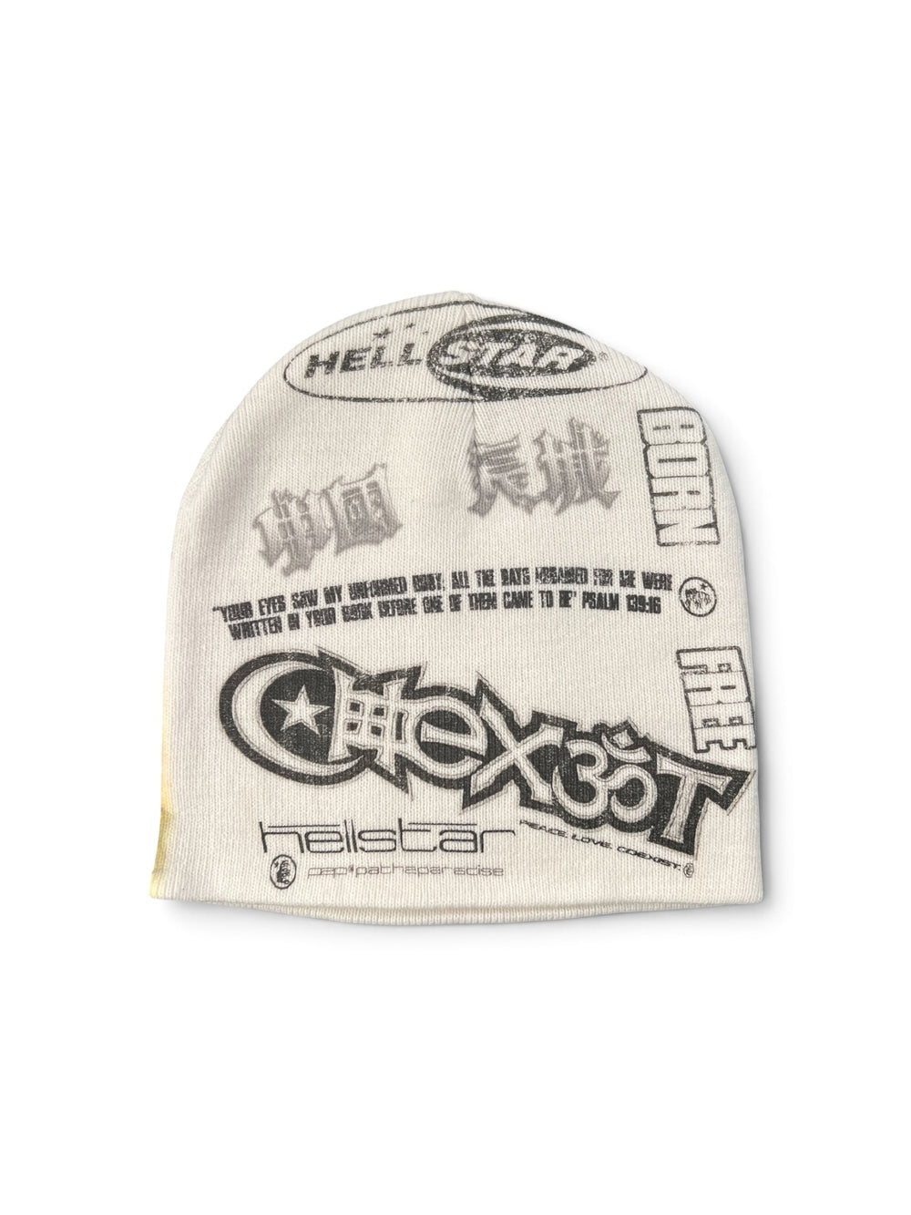 HELLSTAR FETUS BEANIE WHITE