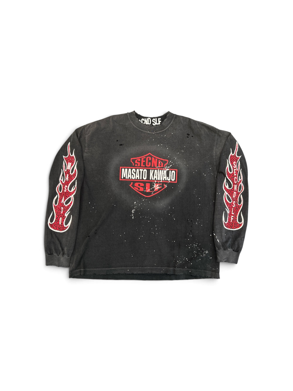 SECNDSLF FIRESTORM VINTAGE LS x MASATO KAWAJO BLACK