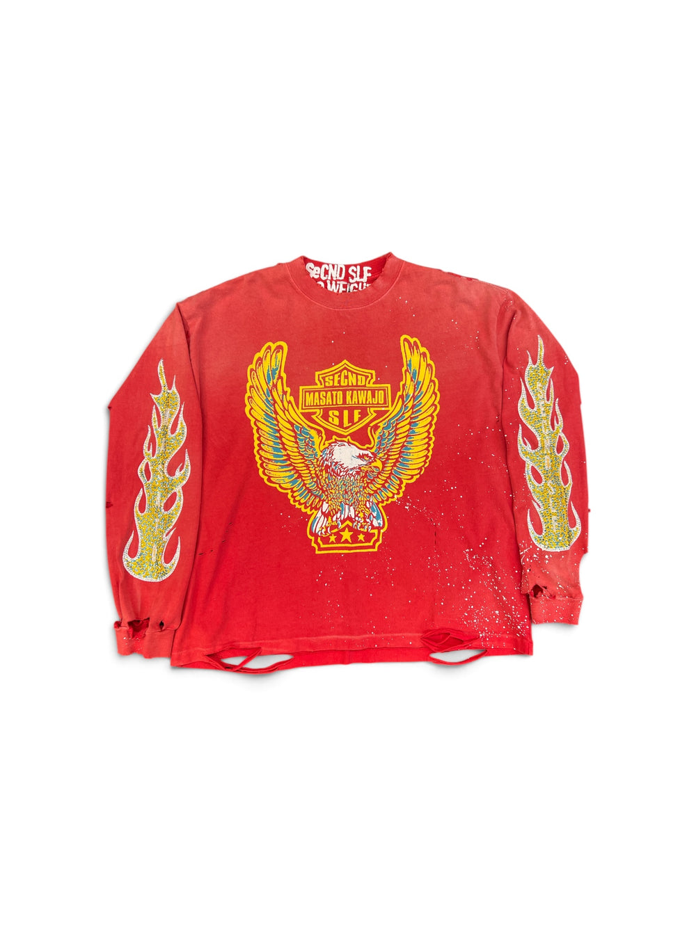 SECNDSLF FIRESTORM VINTAGE LS x MASATO KAWAJO RED