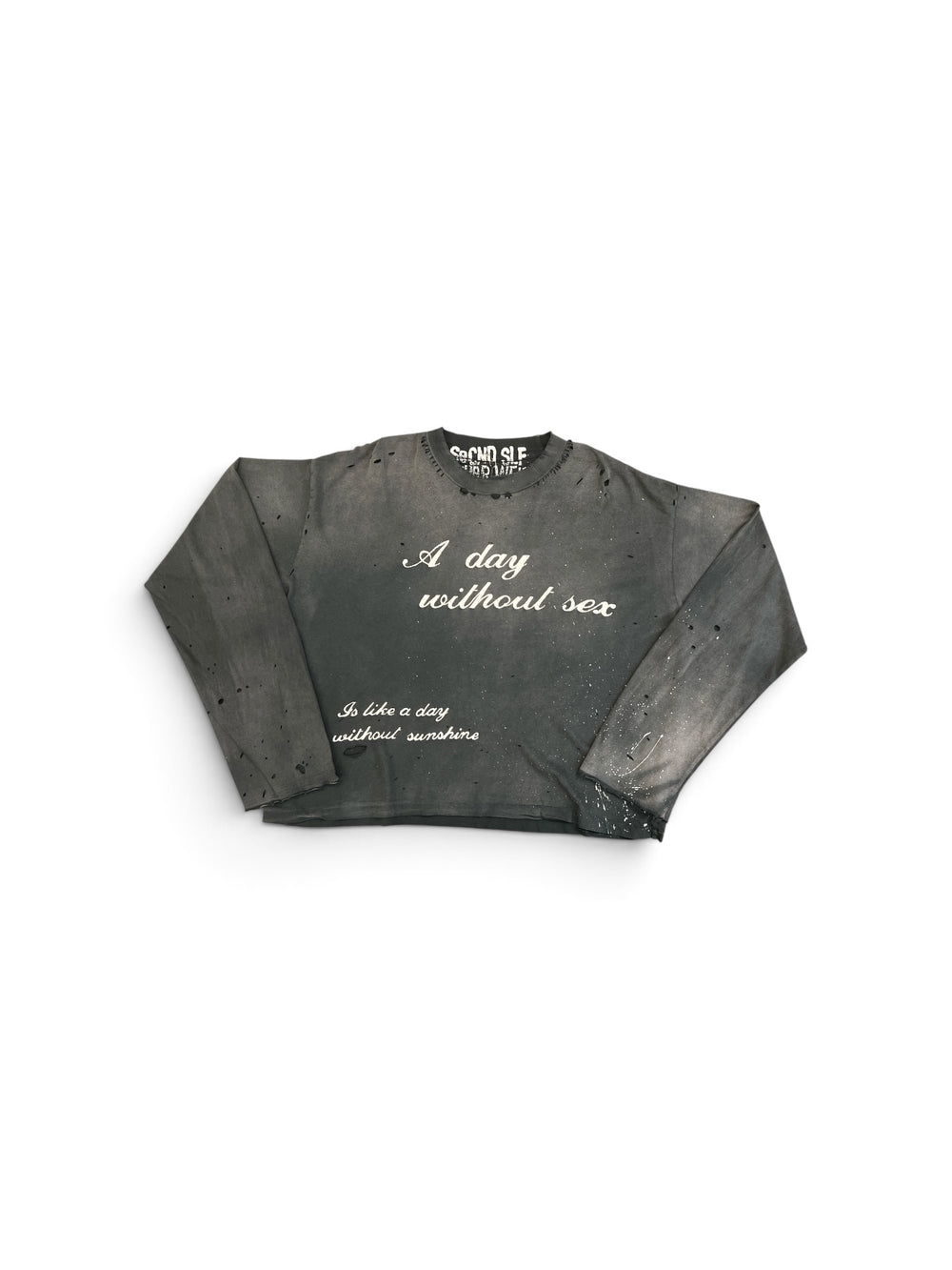SECNDSLF A DAY WITHOUT LONG SLEEVE BLACK