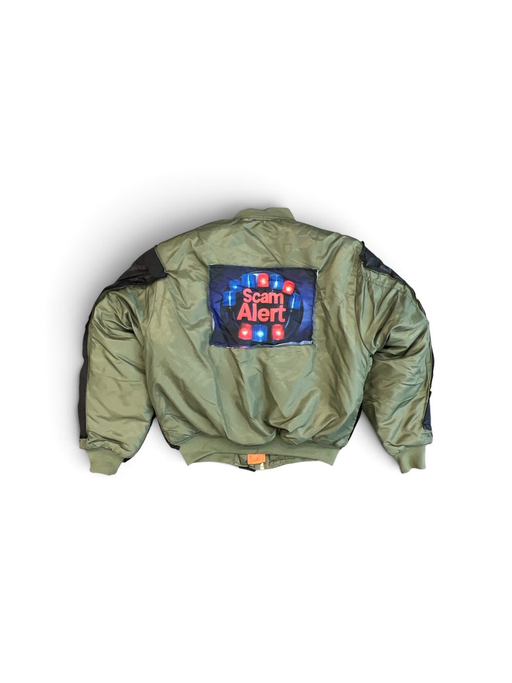 COUCOU BEBE SCAM ALERT BOMBER JACKET GREY GREEN