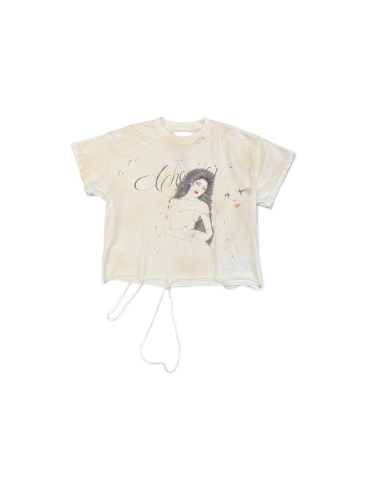 SEKRIT RED LIPS TEE VINTAGE WHITE