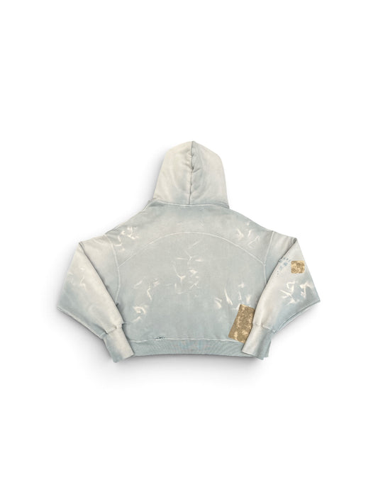SEKRIT COMPLIMENTS HOODIE WASHED LIGHT BLUE