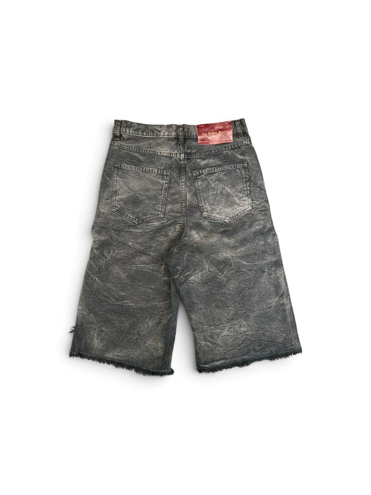 SEKRIT STUDDED CHOPPER SHORT ARCTIC BLACK