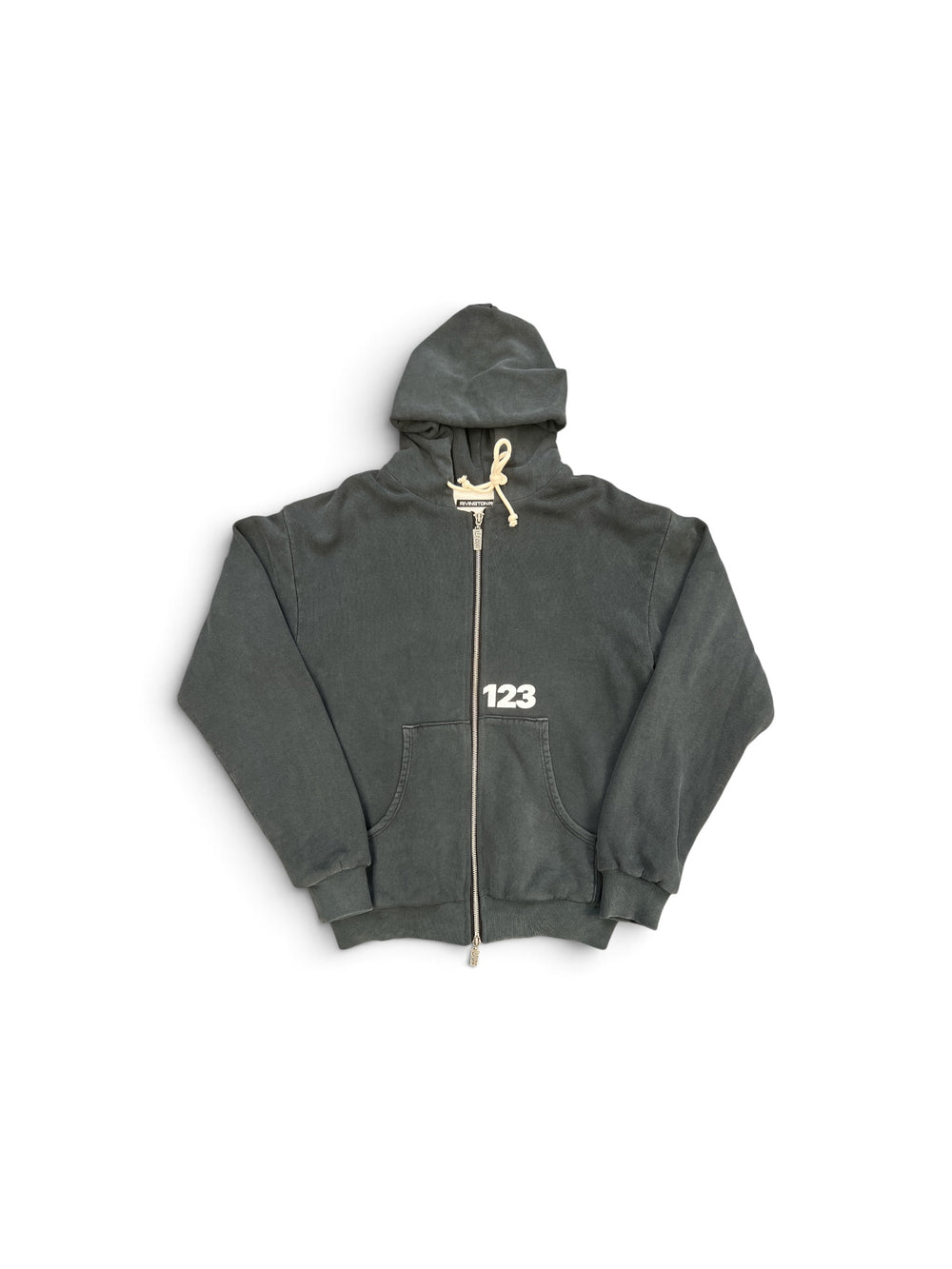 RIVINGTON USO 123 PIOUS ZIP HOODIE BLACK