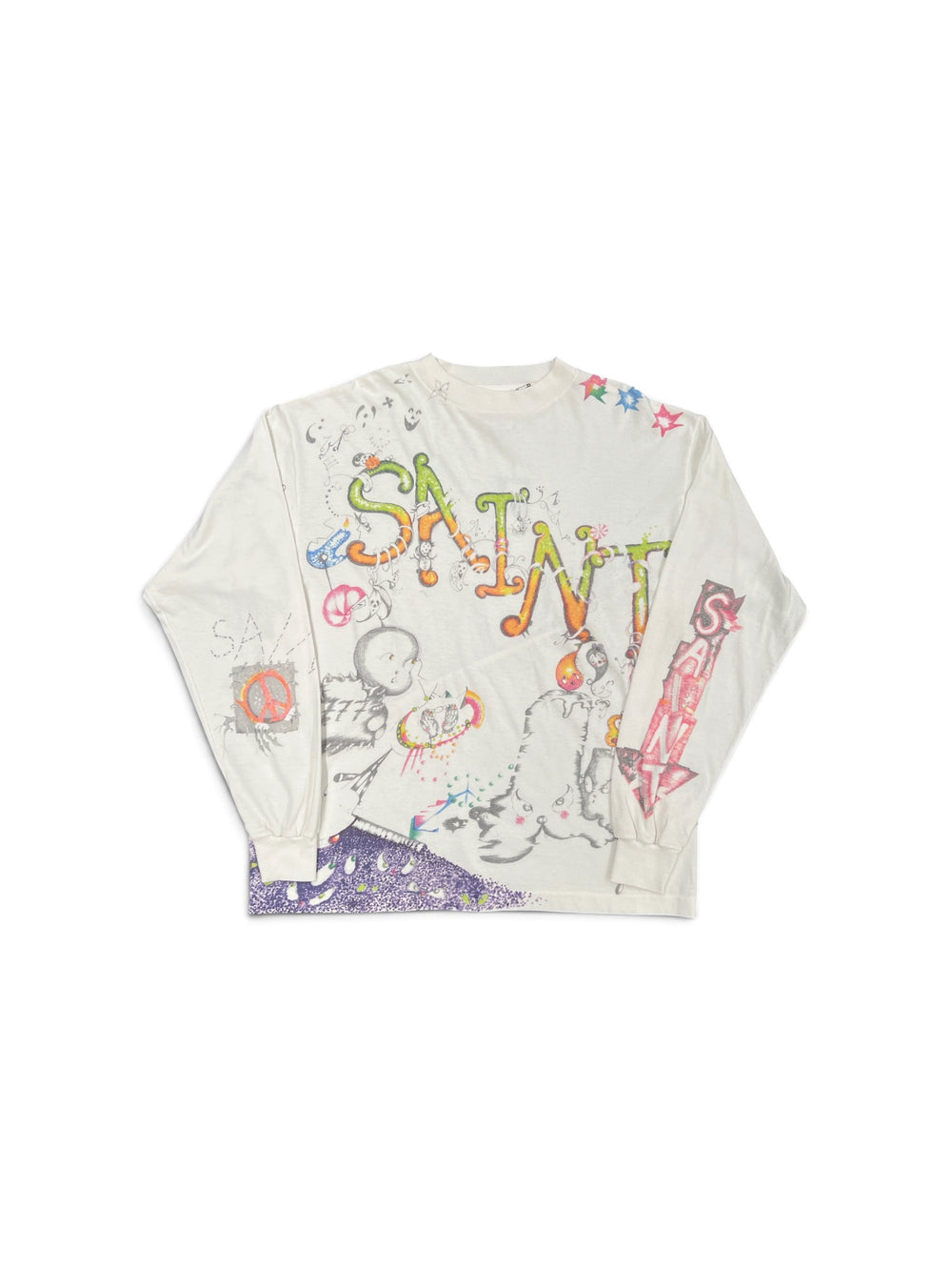 SAINT MICHAEL COCO LS T-SHIRT WHITE