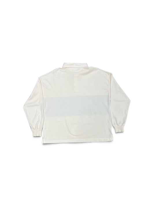 SAINT MICHAEL SAINT LIFE LS POLO SHIRT WHITE