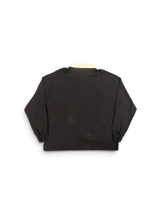 SAINT MICHAEL SAINT LIFE LS POLO SHIRT BLACK