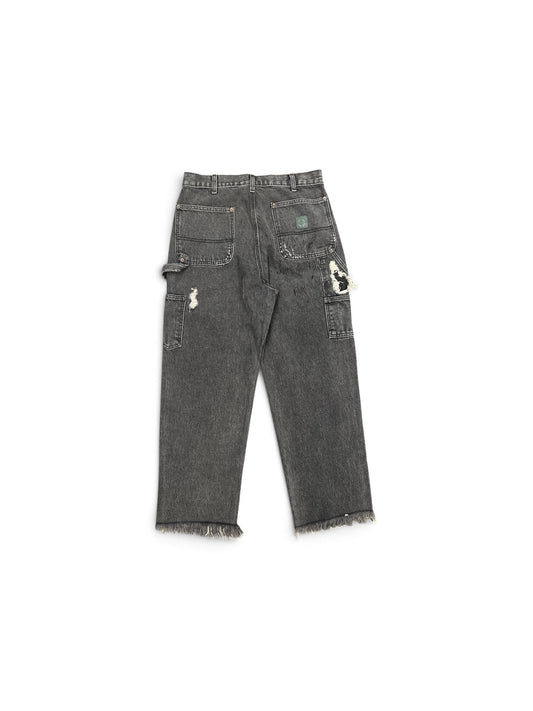 PALY BUSTED DBL KNEE JEAN BLACK