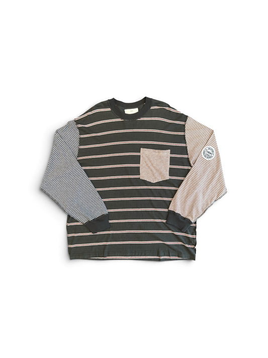 SONG FOR THE MUTE OVERSIZED CREW NECK PULLOVER CHARCOAL