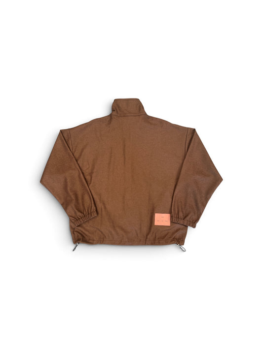 SONG FOR THE MUTE LONG ZIP PULLOVER BROWN