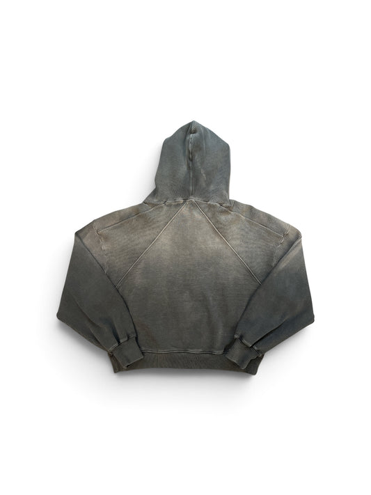 ASTRUM DREAM VISION ZIP RIB HOODIE RUST BLACK
