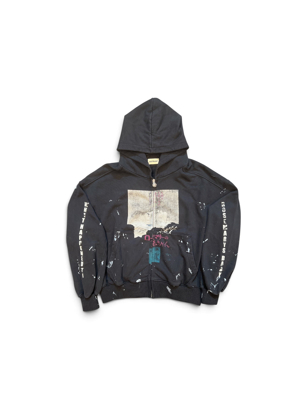 ASTRUM ROSE'S ZIP HOODIE BLACK