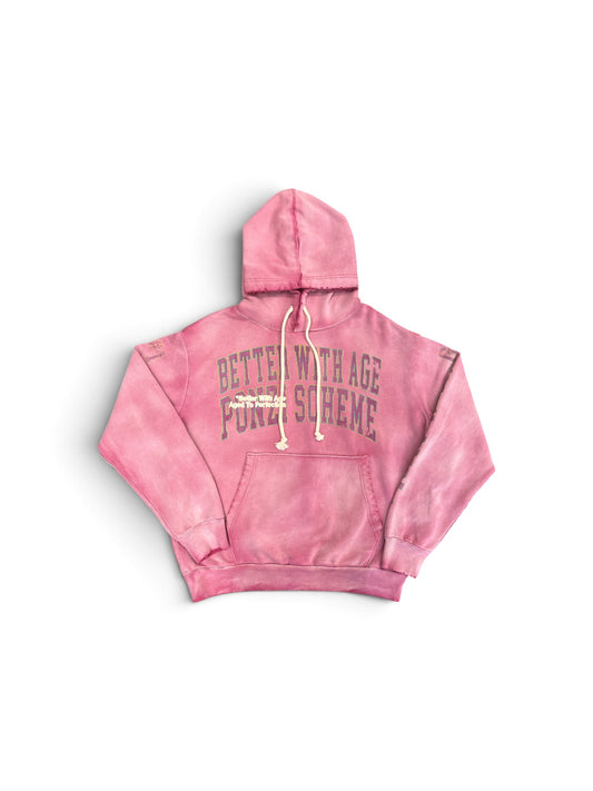 BETTER WITH AGE PONZI HOODIE FUCHSIA