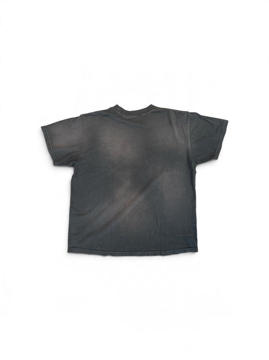 HELLSTAR CURSIVE LOGO T-SHIRT BLACK