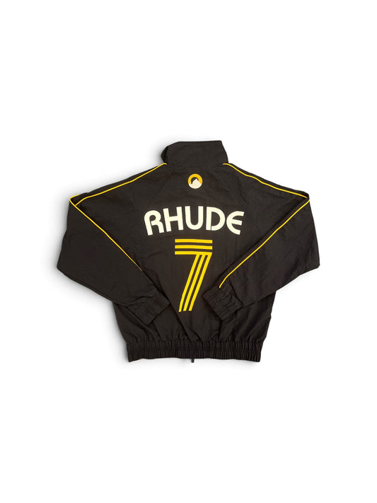 RHUDE LAGO TRACK JACKET BLACK / YELLOW