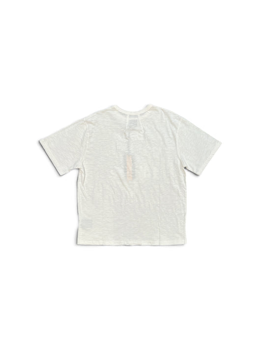 RHUDE PARIS CYCLE CENTER SLUB TEE WHITE / BLUE