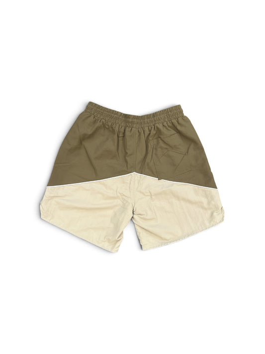 RHUDE DESERT RACING TRACK SHORT OLIVE / GREY