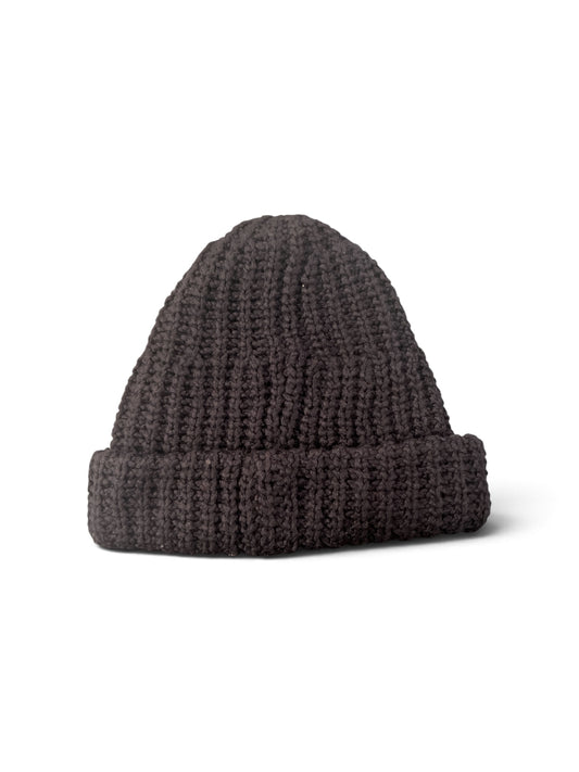 PALY HAND KNITTED BEANIE BLACK