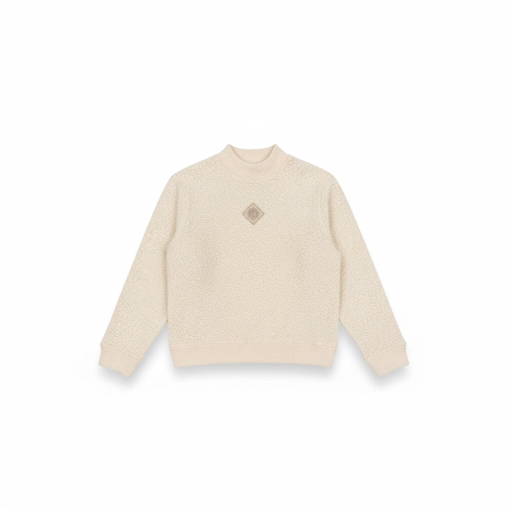 CASABLANCA MENS CASHMERE SWEATSHIRT OFF WHITE