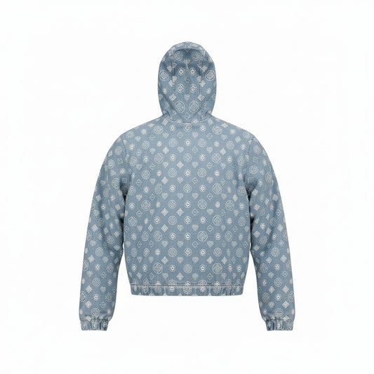 CASABLANACA CASHMERE TERRY/ DENIM REVERSIBLE JACKET BLUE