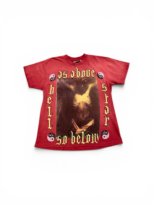 HELLSTAR AS ABOVE SO BELOW T-SHIRT RED