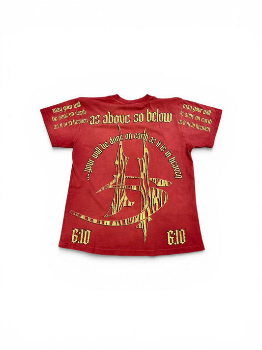 HELLSTAR AS ABOVE SO BELOW T-SHIRT RED