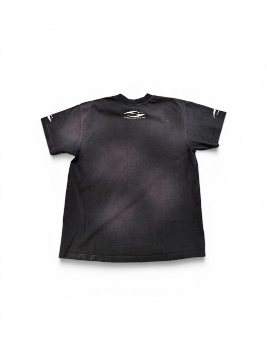 HELLSTAR H CURSIVE LOGO T-SHIRT BLACK
