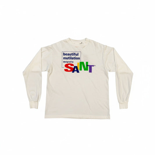 Saint Michael Beautiful Long Sleeve Shirt White