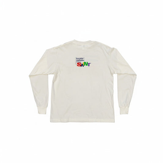 Saint Michael Beautiful Long Sleeve Shirt White